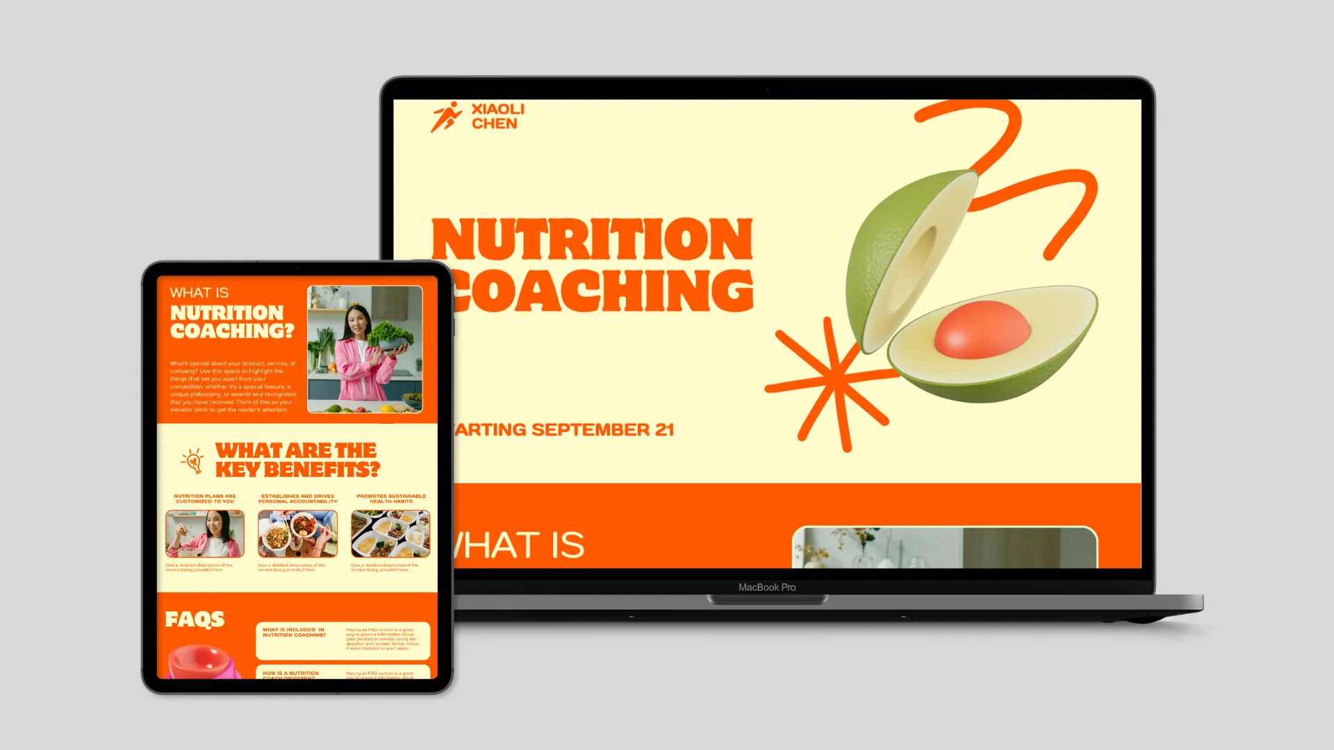 Supplier portal management interface displayed on tablet and laptop showing real-time dashboard with statistics and analytics